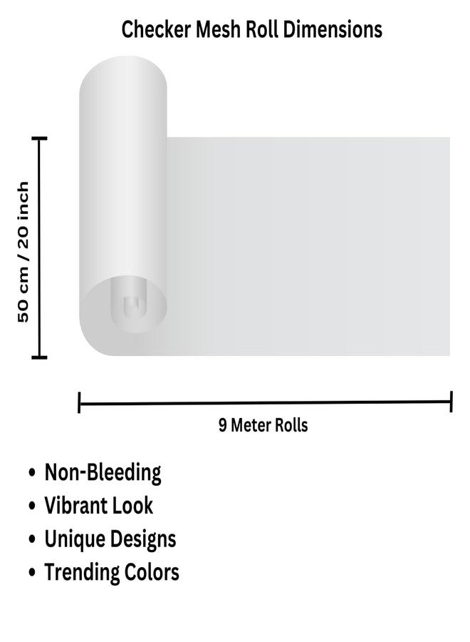 Oasis Purple Double Checker Mesh Roll | Multipurpose Wrapping Paper for Flower Bouquets, Gift Packing, Hampers, Wedding, Festival, Arts & Crafts, DIY & Event Décor - 9 Meter Long - Image 2